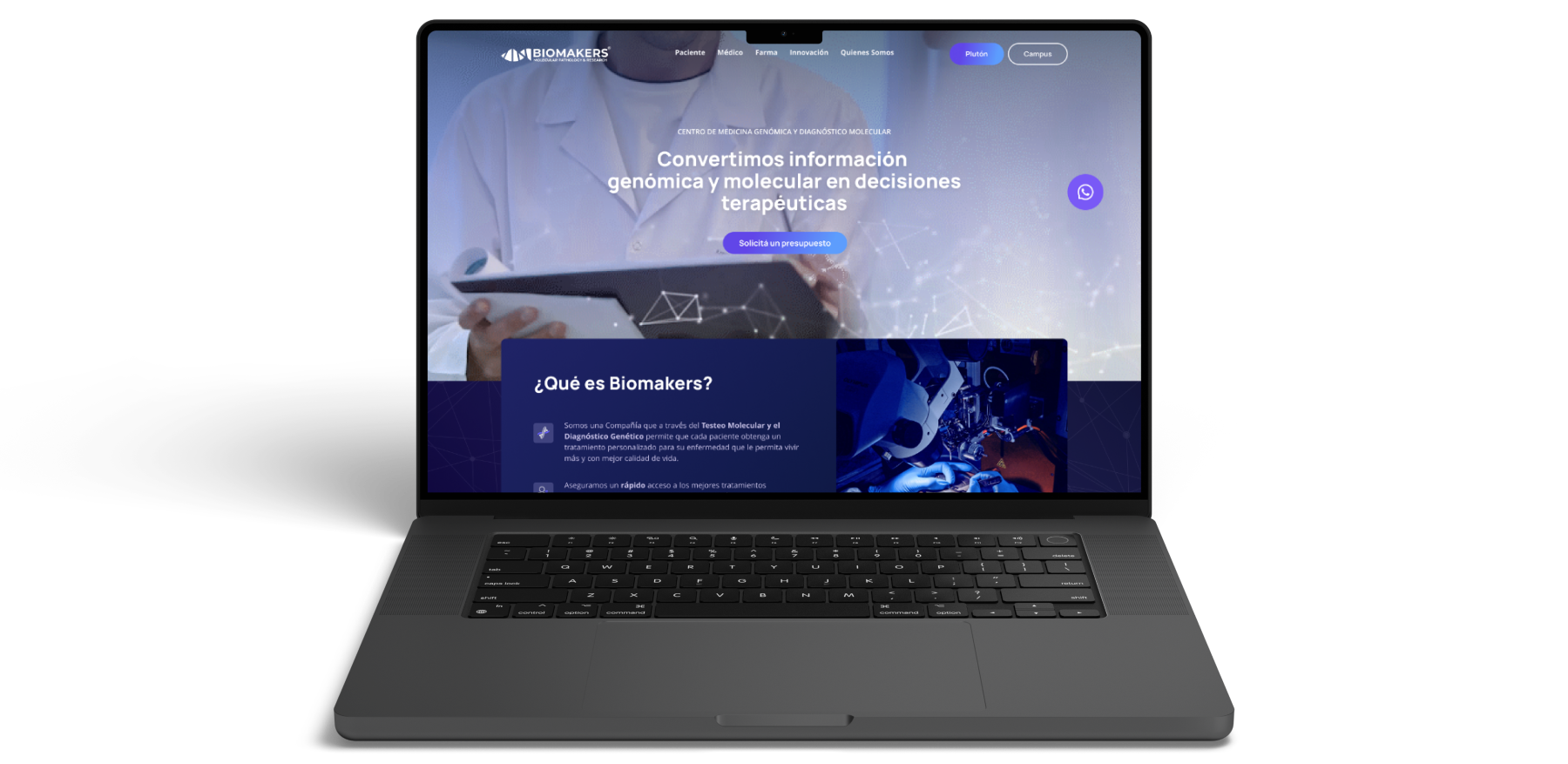 Transforming scientific complexity into approachable healthcare web experiences